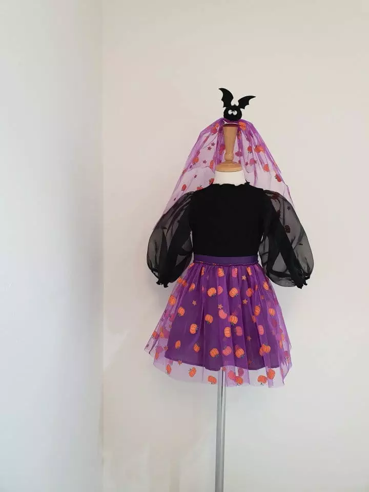Flower J - Korean Children Fashion - #kidsshorts - Hallooween Skirt - 5