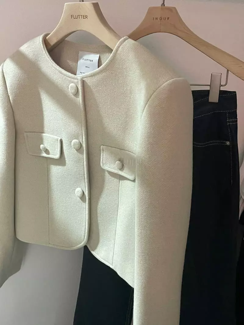 Flutter - Korean Women Fashion - #momslook - Round Jacket - 8