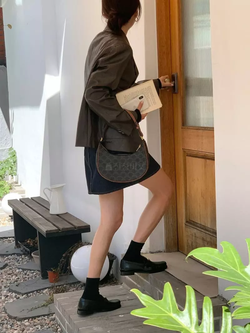 Flutter - Korean Women Fashion - #momslook - Bucket Leather Jacket