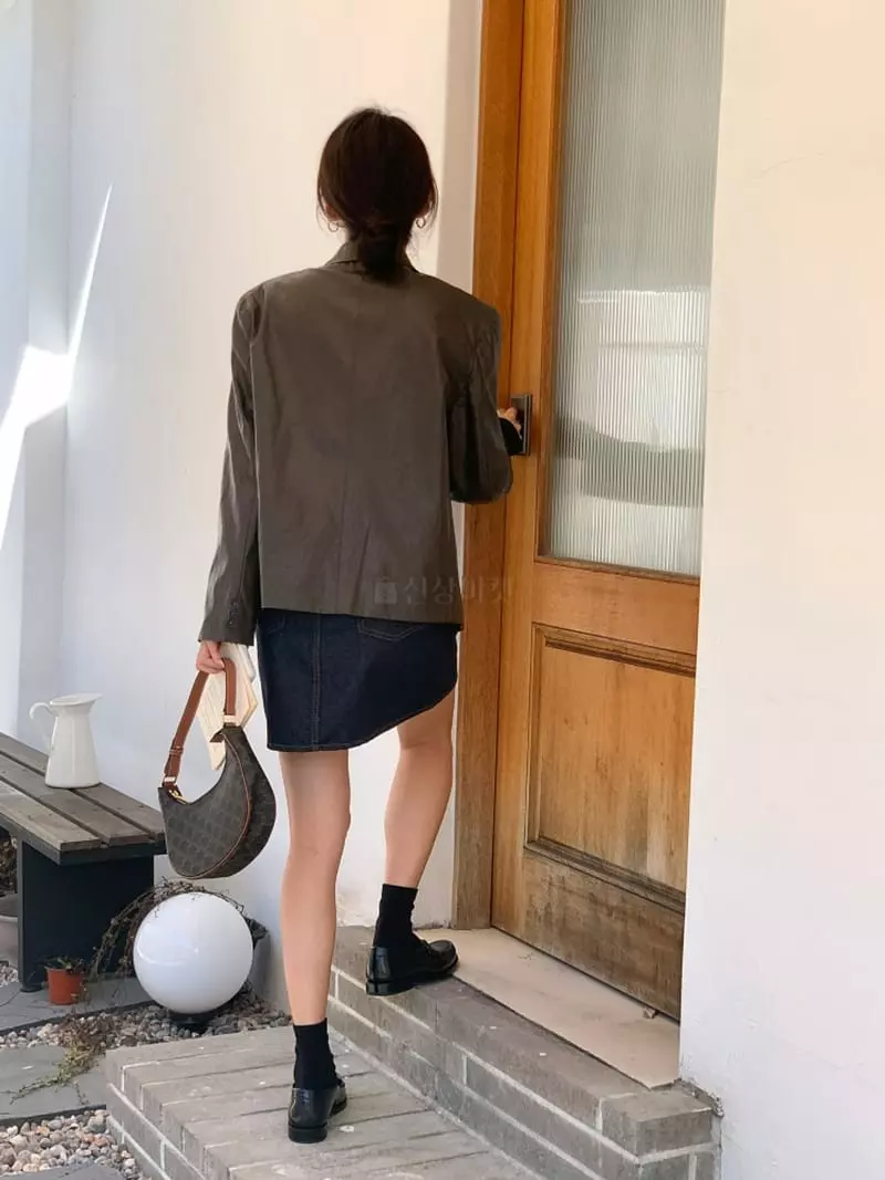 Flutter - Korean Women Fashion - #womensfashion - Bucket Leather Jacket - 2