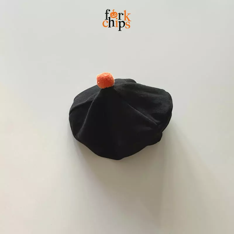 Fork Chips - Korean Children Fashion - #childofig - Hallooween Beret Hat - 2