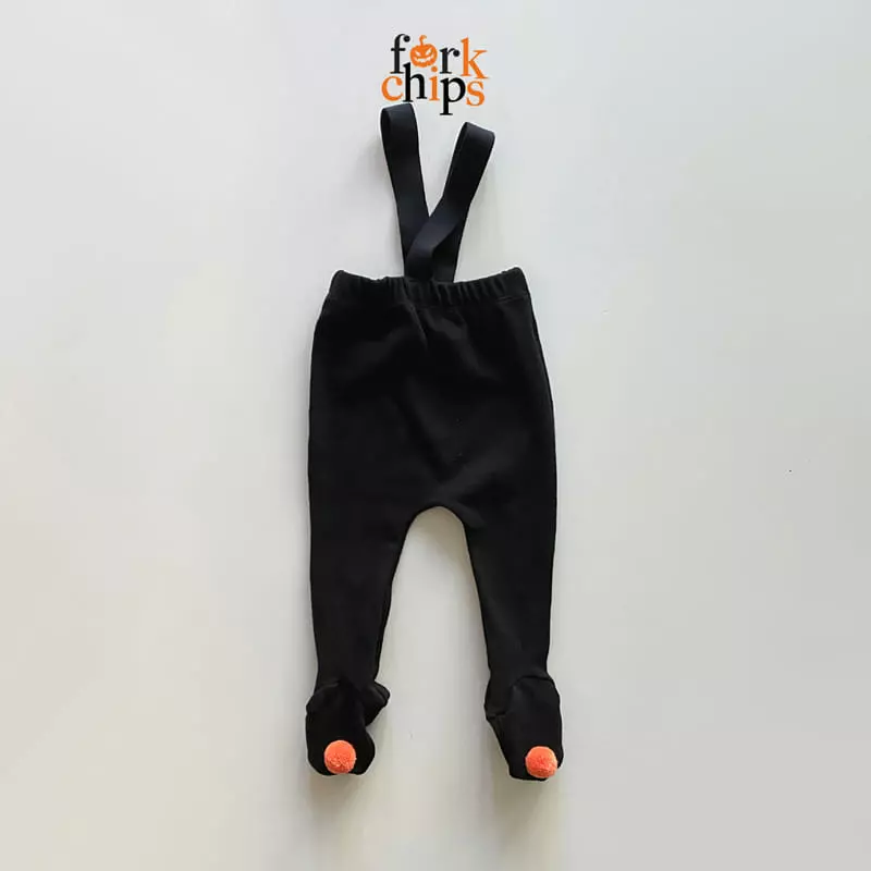 Fork Chips - Korean Children Fashion - #discoveringself - Hallooween Bebe Pumpkin Set - 6