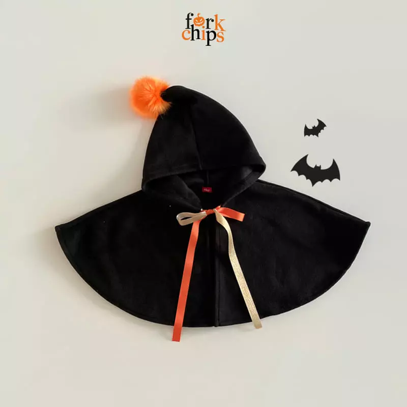 Fork Chips - Korean Children Fashion - #kidsstore - Hallooween Cape - 12