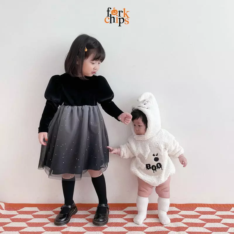 Fork Chips - Korean Children Fashion - #kidzfashiontrend - Wicth Kiki One-piece - 12