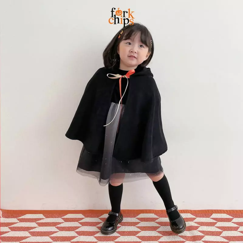 Fork Chips - Korean Children Fashion - #stylishchildhood - Hallooween Cape - 5
