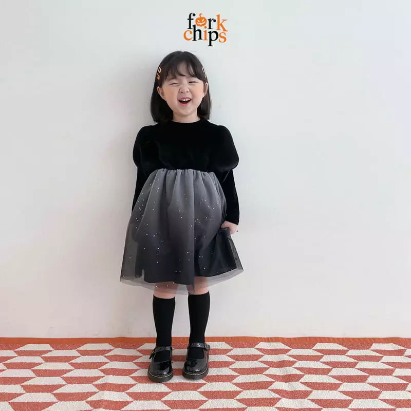 Fork Chips - Korean Children Fashion - #toddlerclothing - Wicth Kiki One-piece - 4
