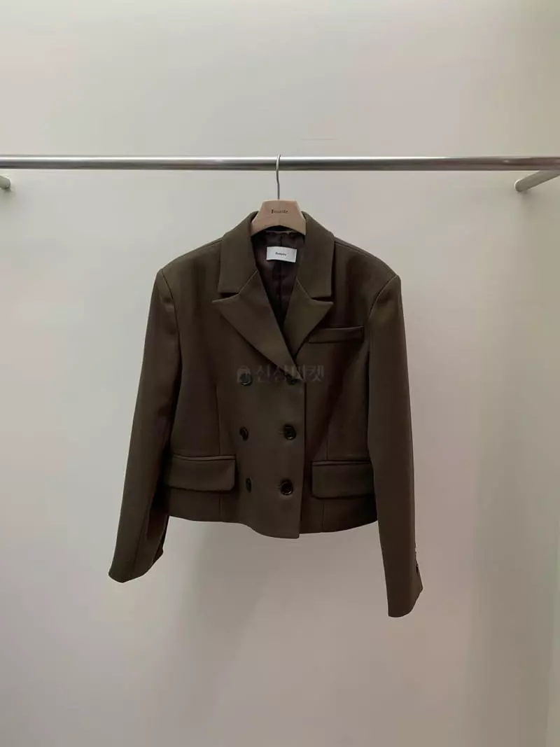 Fossette - Korean Women Fashion - #momslook - Wasit Double Jacket