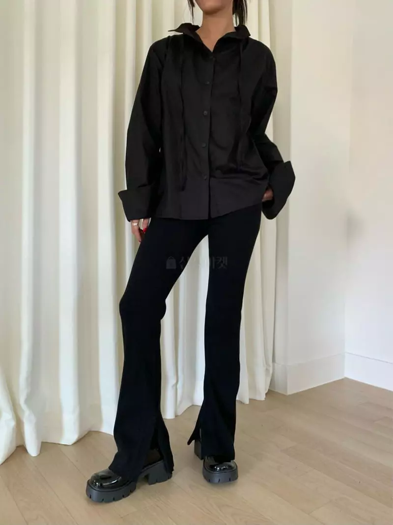 Fossette - Korean Women Fashion - #momslook - Cellin Shirring Blouse - 11
