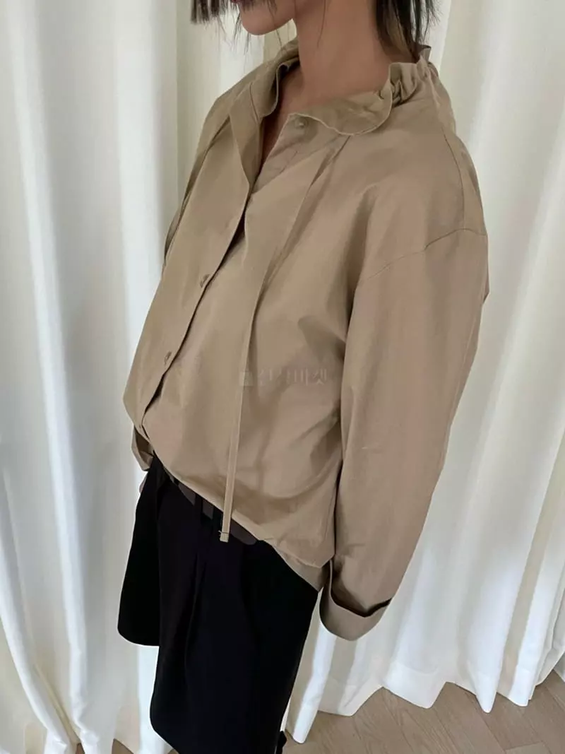 Fossette - Korean Women Fashion - #momslook - Cellin Shirring Blouse - 9