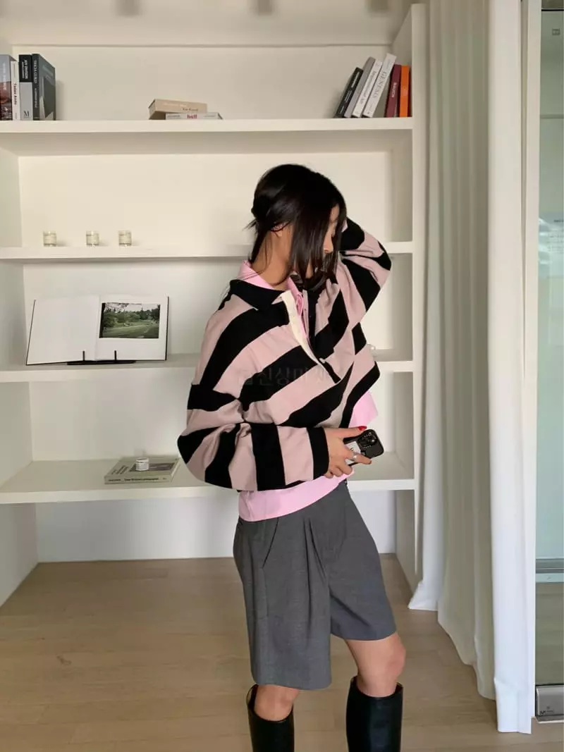 Fossette - Korean Women Fashion - #momslook - Crop Shirt - 12