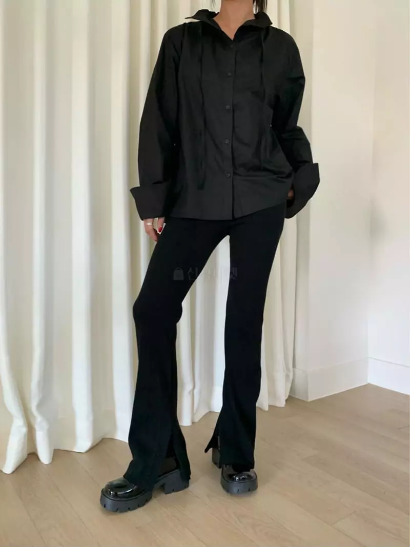 Fossette - Korean Women Fashion - #momslook - Wrap Zipper Leggings - 12