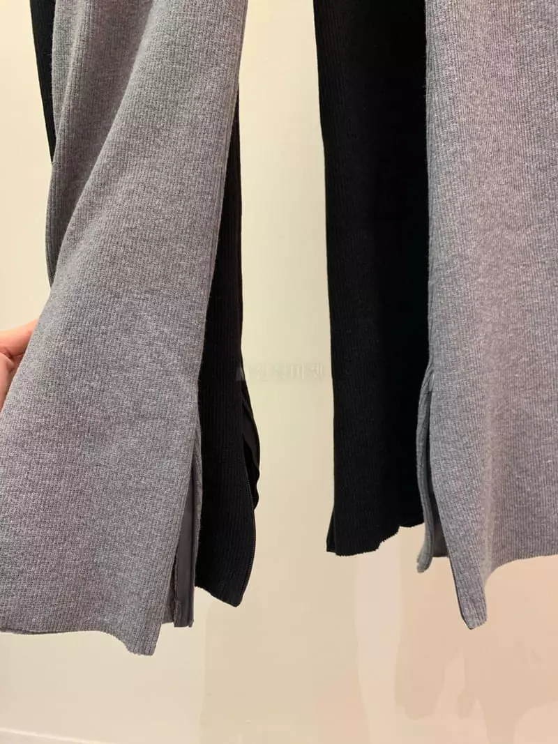Fossette - Korean Women Fashion - #womensfashion - Wrap Zipper Leggings - 4