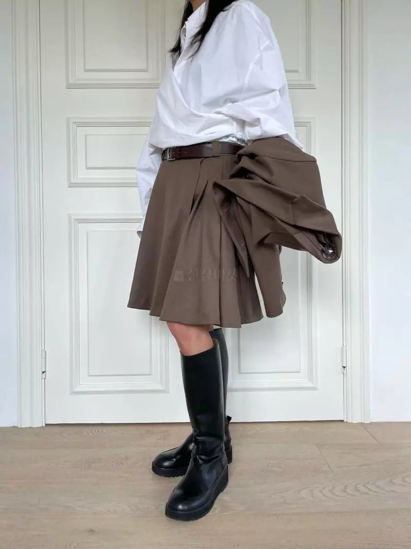 Fossette - Korean Women Fashion - #restrostyle - Boxy Wrap Shirt - 9