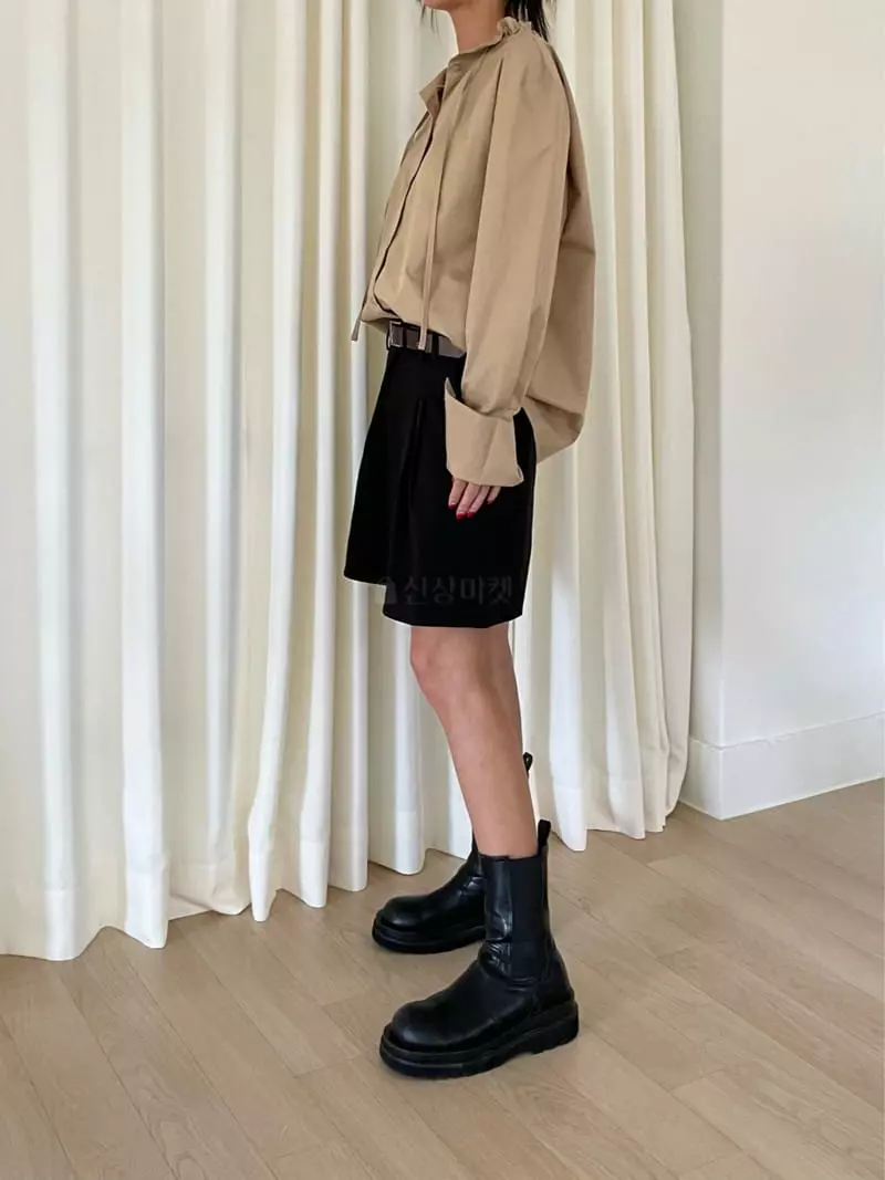 Fossette - Korean Women Fashion - #romanticstyle - Cellin Shirring Blouse