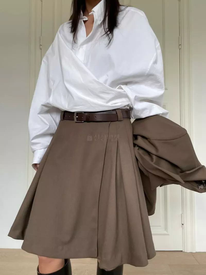 Fossette - Korean Women Fashion - #shopsmall - Boxy Wrap Shirt - 11