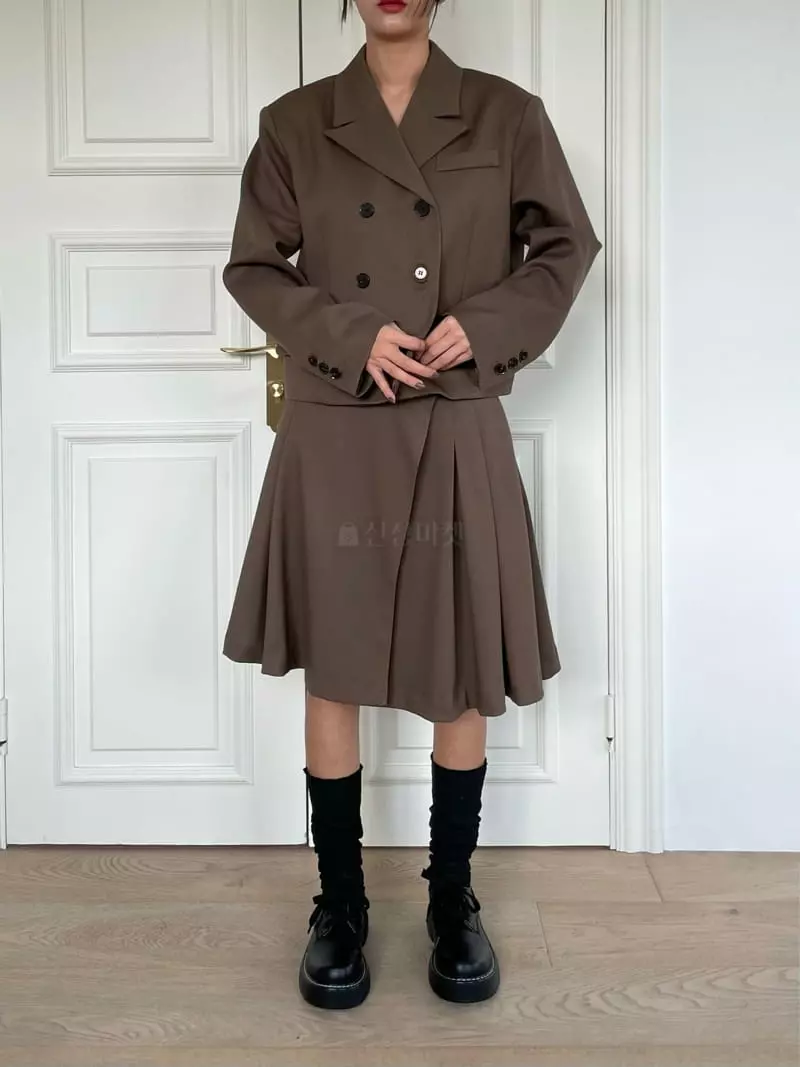Fossette - Korean Women Fashion - #thatsdarling - Wasit Double Jacket - 10