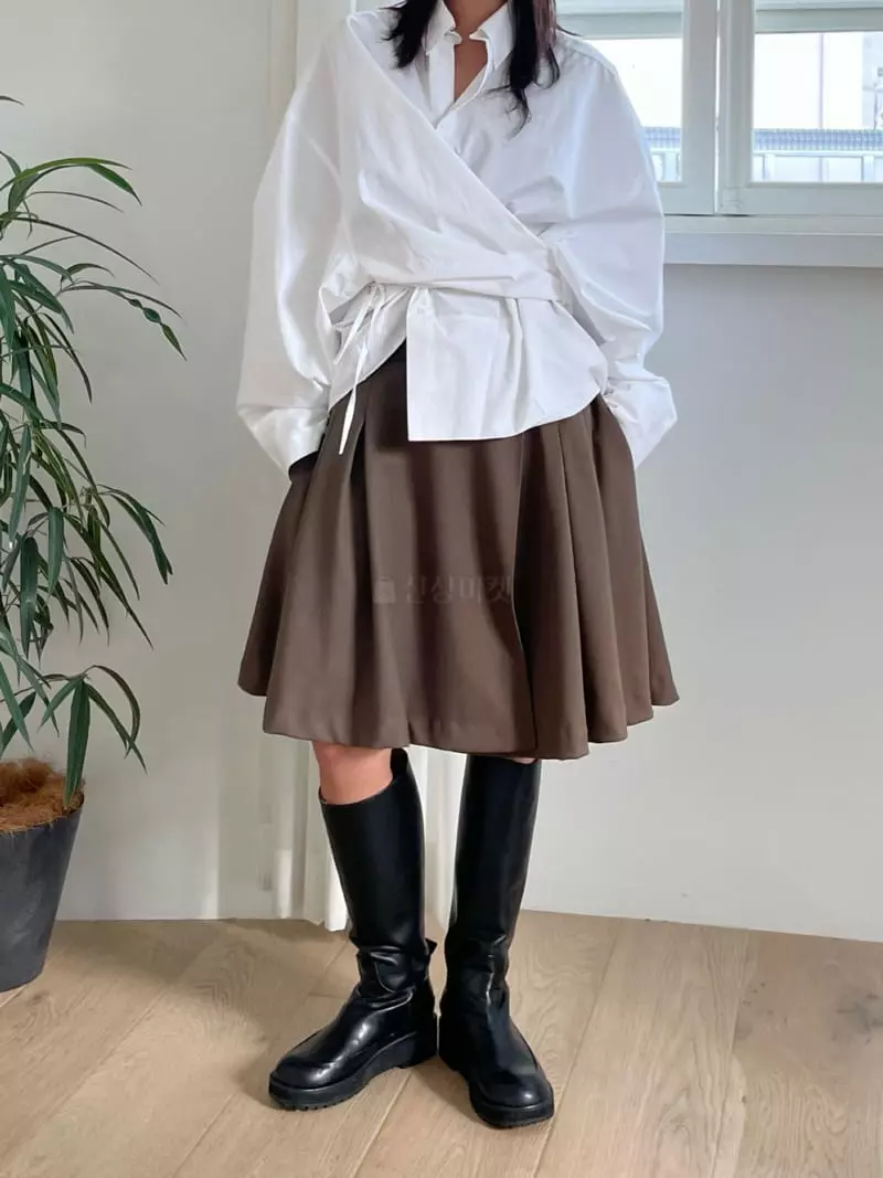 Fossette - Korean Women Fashion - #thelittlethings - Pleat Wrap Skirt - 12