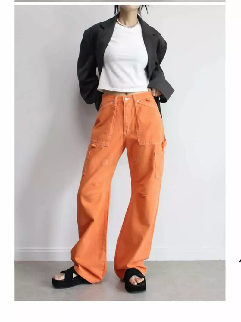 Fossette - Korean Women Fashion - #vintageinspired - Somedat Dyeing Pants - 9