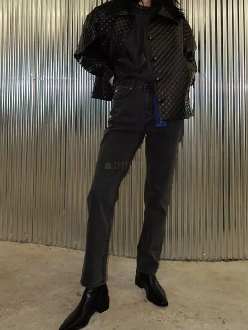 Fossette - Korean Women Fashion - #vintageinspired - Leather Quilting Jacket - 8