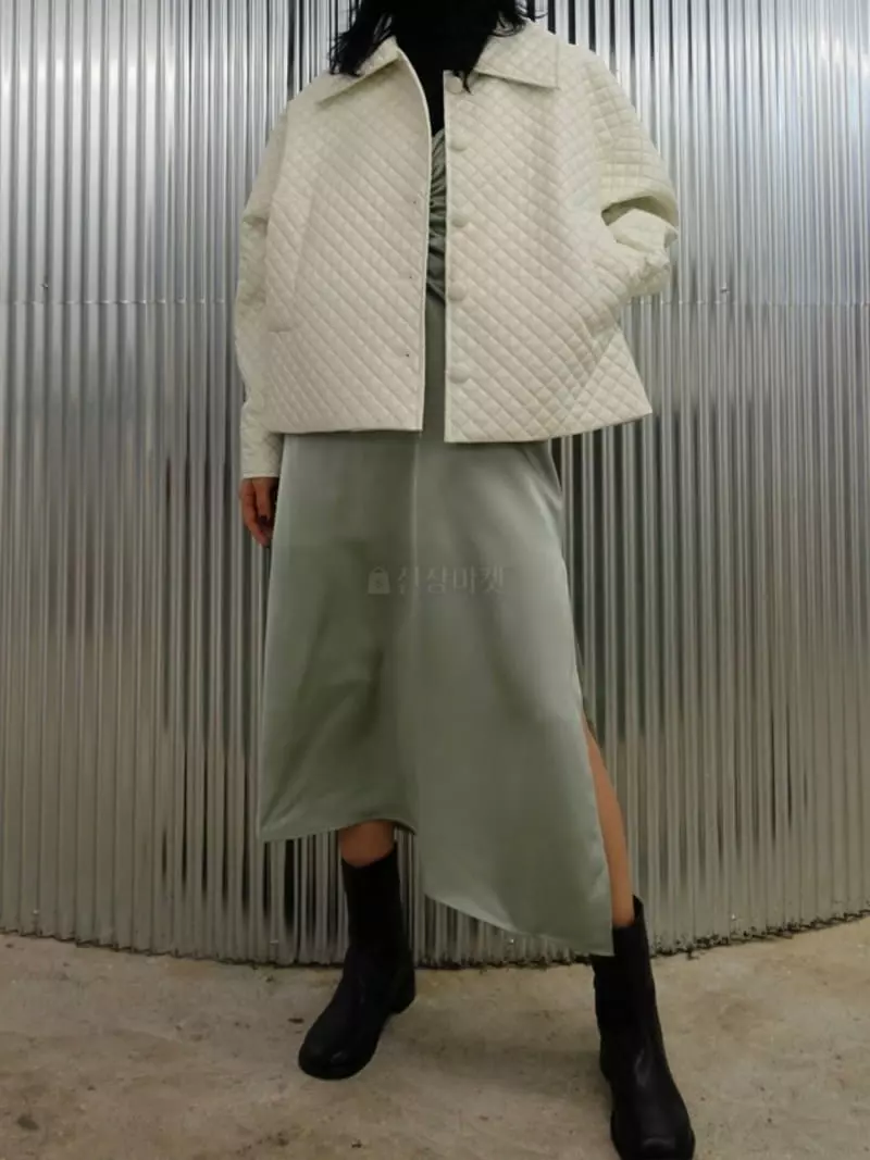 Fossette - Korean Women Fashion - #womensfashion - Leather Quilting Jacket