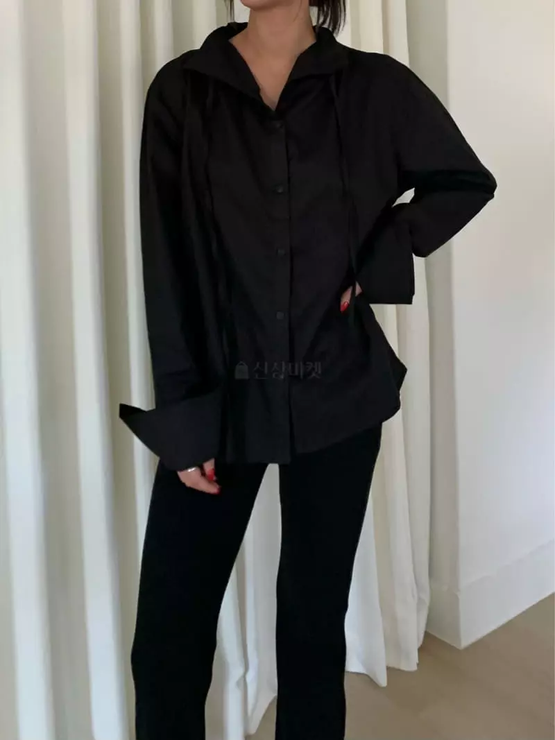 Fossette - Korean Women Fashion - #womensfashion - Cellin Shirring Blouse - 12