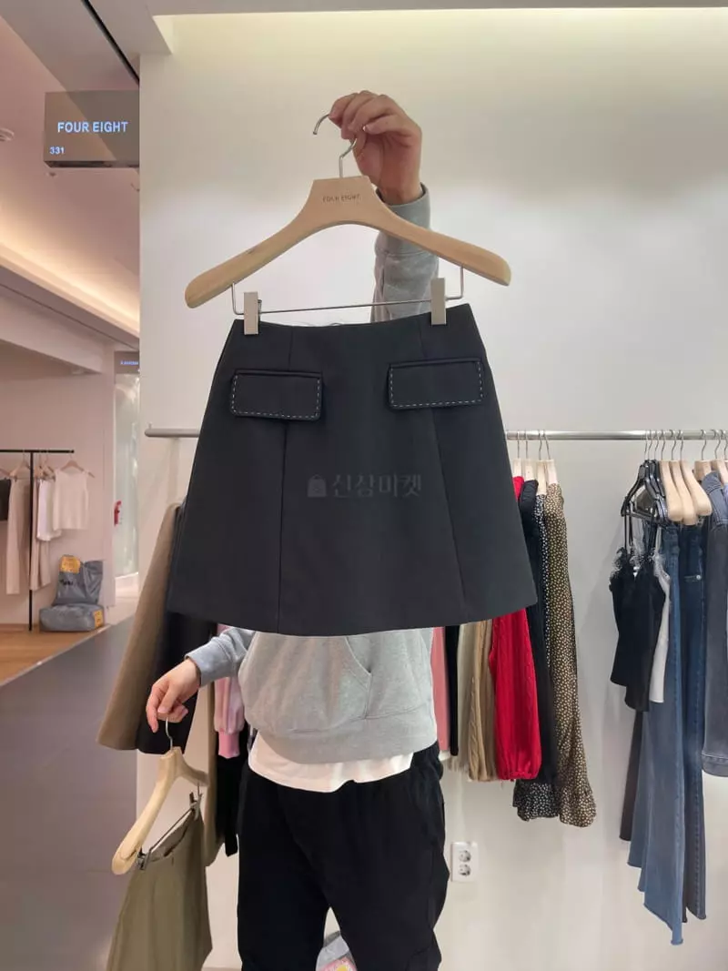 Four Eight - Korean Women Fashion - #momslook - Hoshi Stitch Skirt - 12