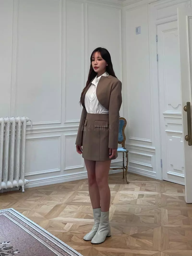 Four Eight - Korean Women Fashion - #momslook - Hoshi Stitch Jacket - 7