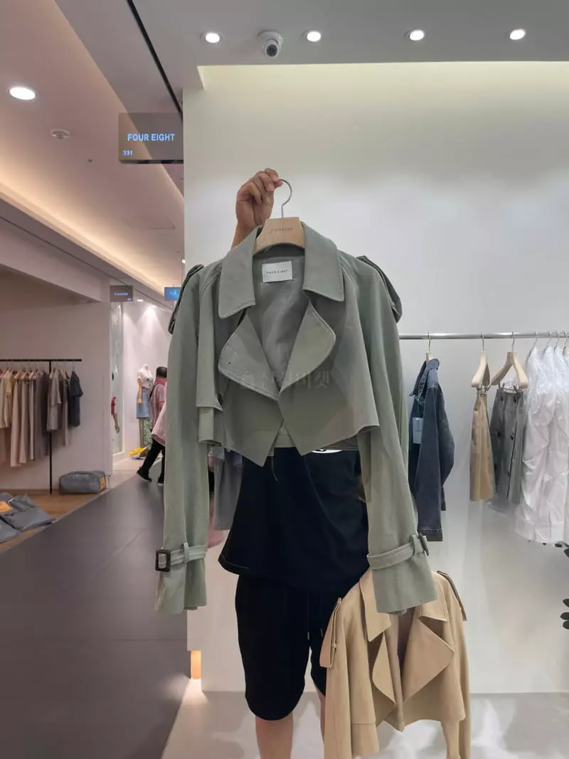 Four Eight - Korean Women Fashion - #momslook - Trench Double Jacket - 10