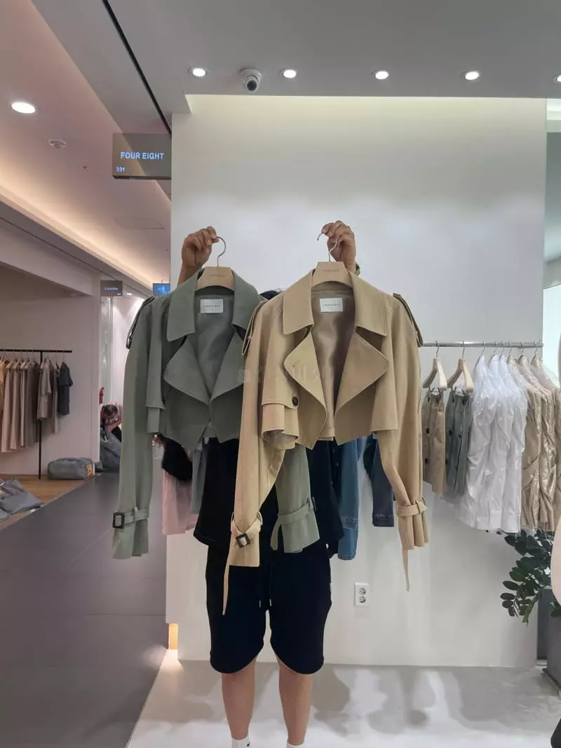 Four Eight - Korean Women Fashion - #momslook - Trench Double Jacket - 8