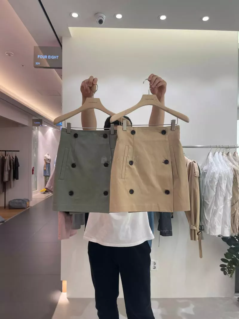 Four Eight - Korean Women Fashion - #momslook - Trench Double Skirt - 10