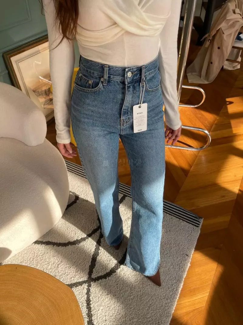 Four Eight - Korean Women Fashion - #womensfashion - Semi Jeans - 4