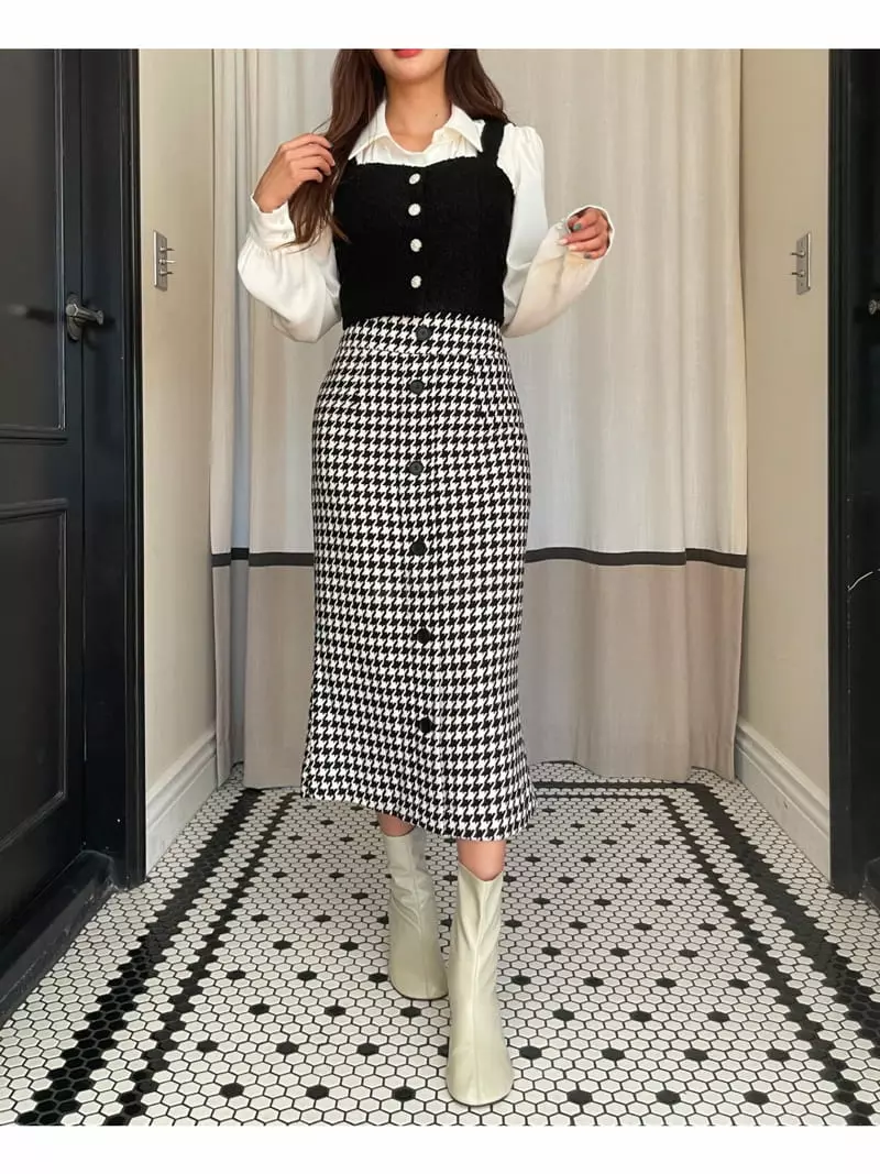 Four Eight - Korean Women Fashion - #momslook - Zidori Skirt - 4