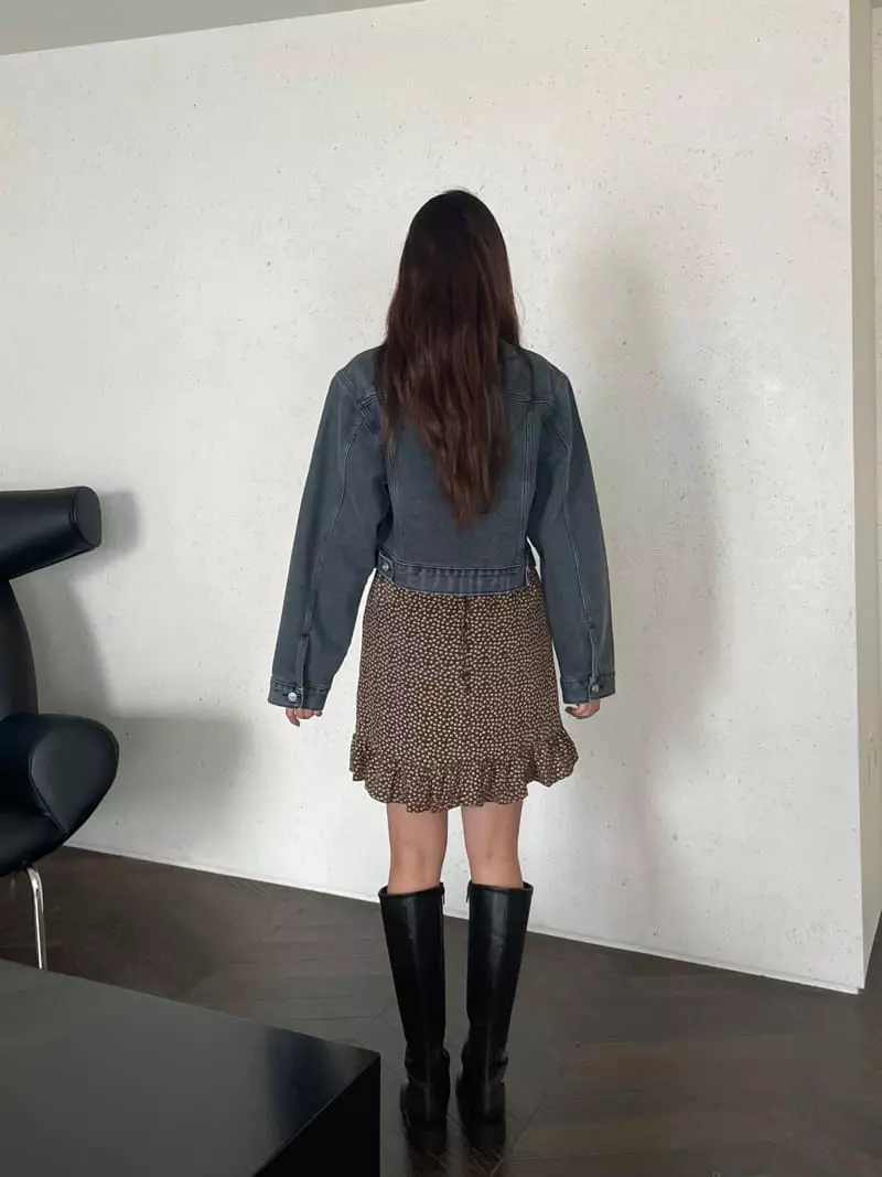 Four Eight - Korean Women Fashion - #momslook - Adel Denim Jacket - 12