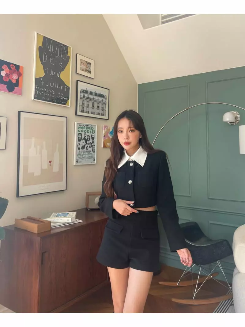Four Eight - Korean Women Fashion - #momslook - Lumi Twid Jacket - 2