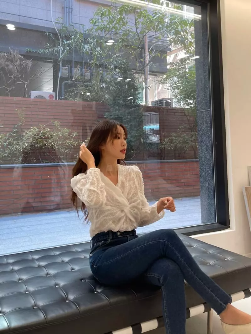 Four Eight - Korean Women Fashion - #momslook - Twist Blouse - 12