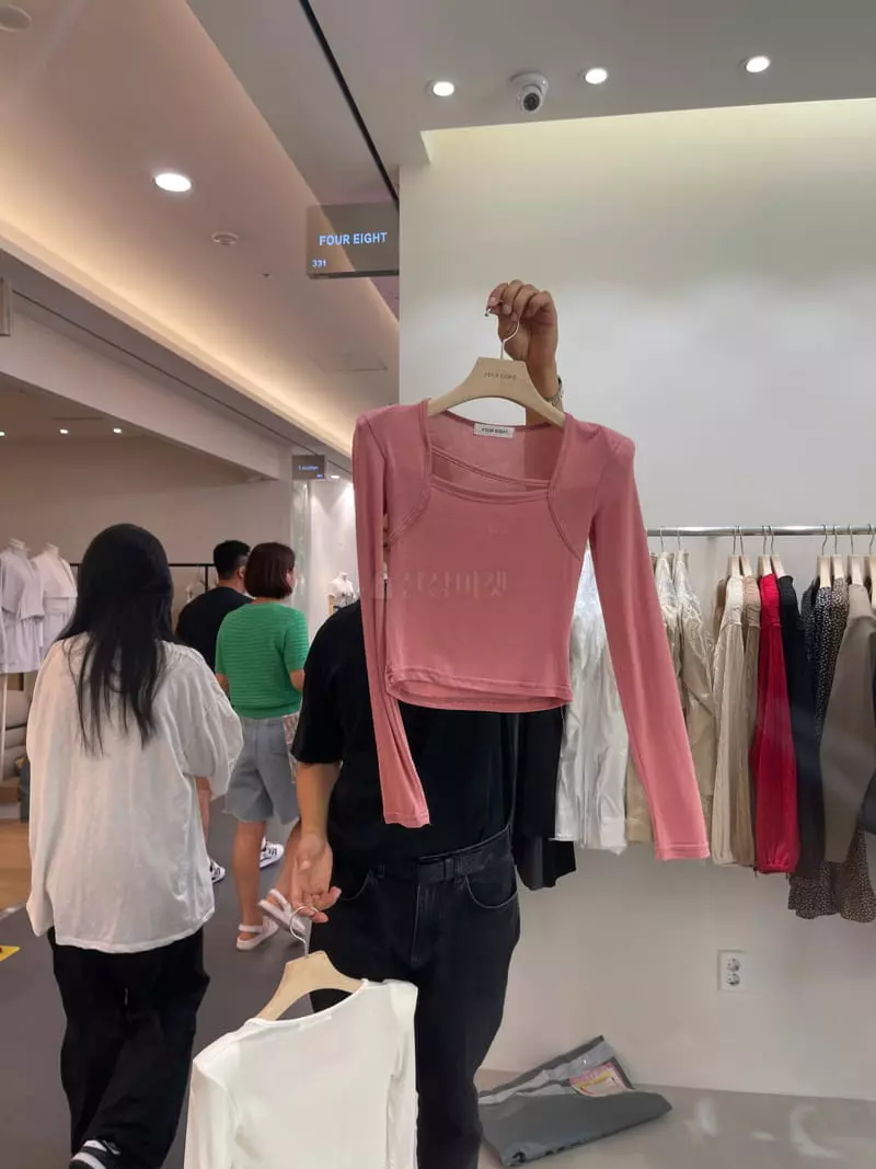 Four Eight - Korean Women Fashion - #momslook - Bolero Tee - 8