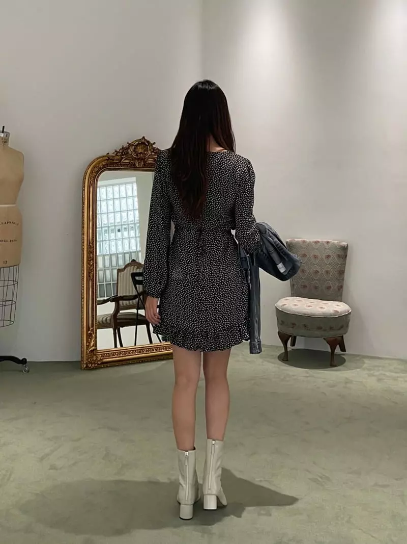Four Eight - Korean Women Fashion - #restrostyle - Yommy Shirring One-piece - 9