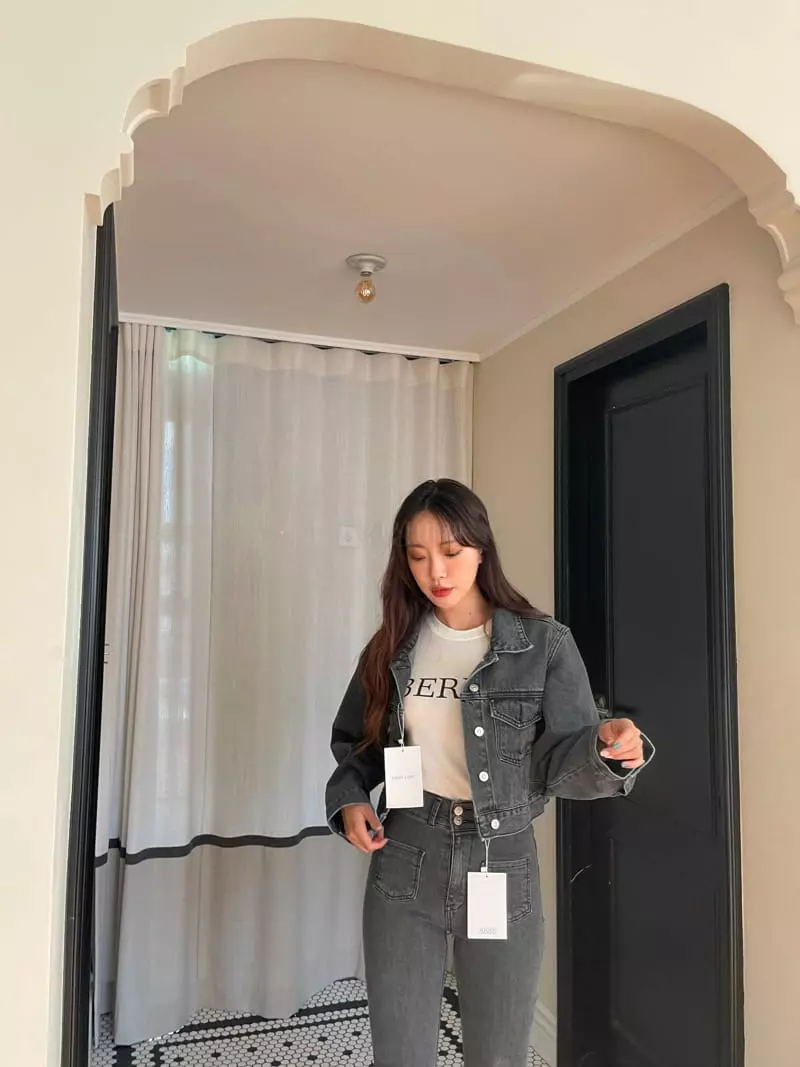 Four Eight - Korean Women Fashion - #restrostyle - Adel Denim Jacket - 7