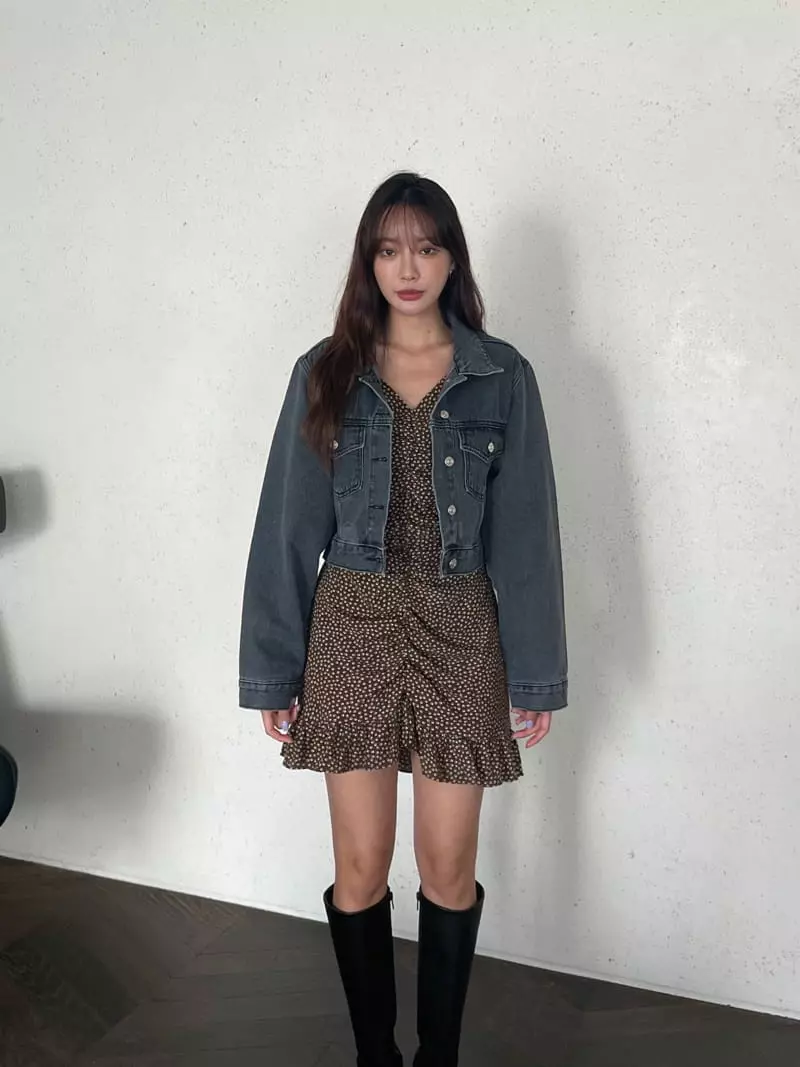 Four Eight - Korean Women Fashion - #thelittlethings - Adel Denim Jacket - 11