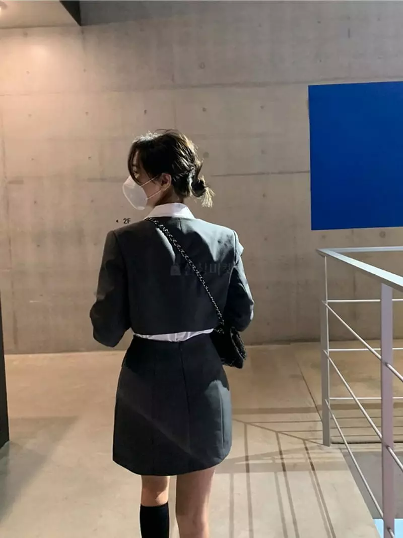 Four Eight - Korean Women Fashion - #womensfashion - Hoshi Stitch Skirt - 5