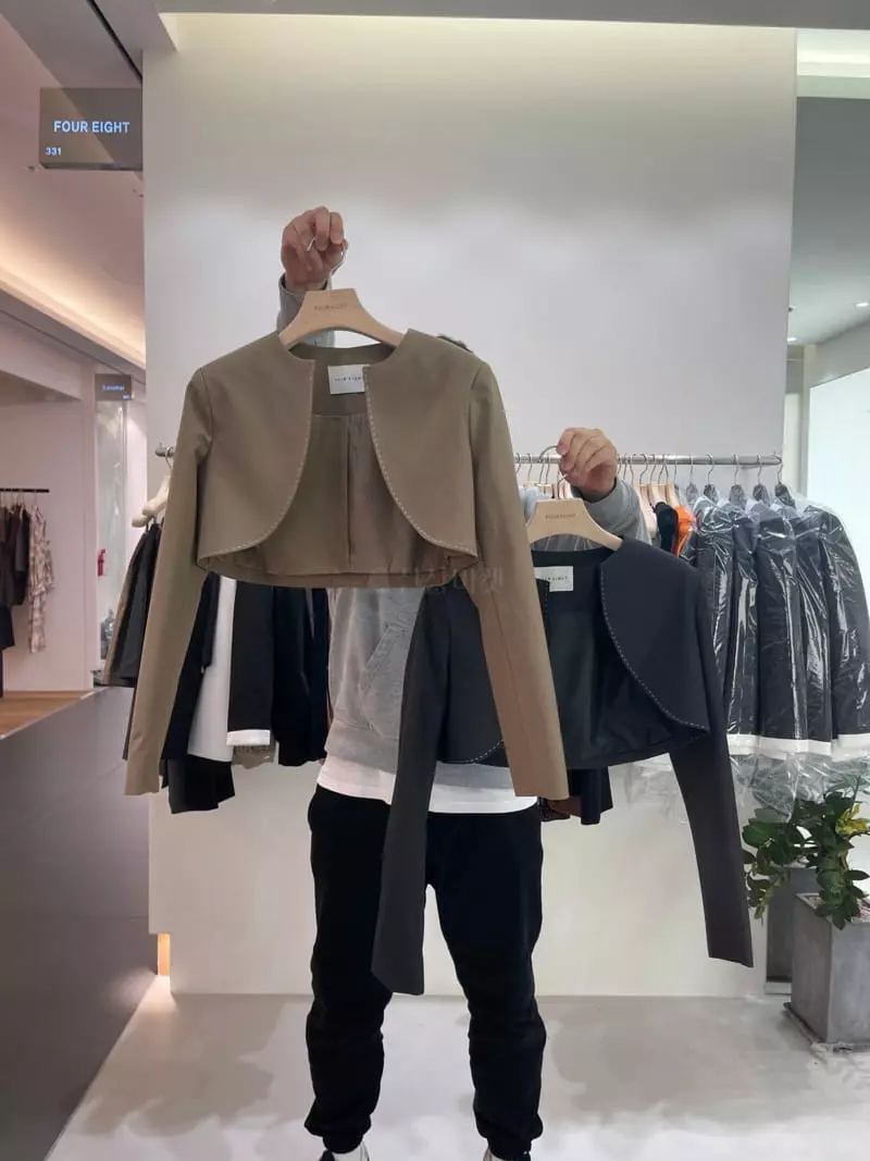 Four Eight - Korean Women Fashion - #womensfashion - Hoshi Stitch Jacket - 10