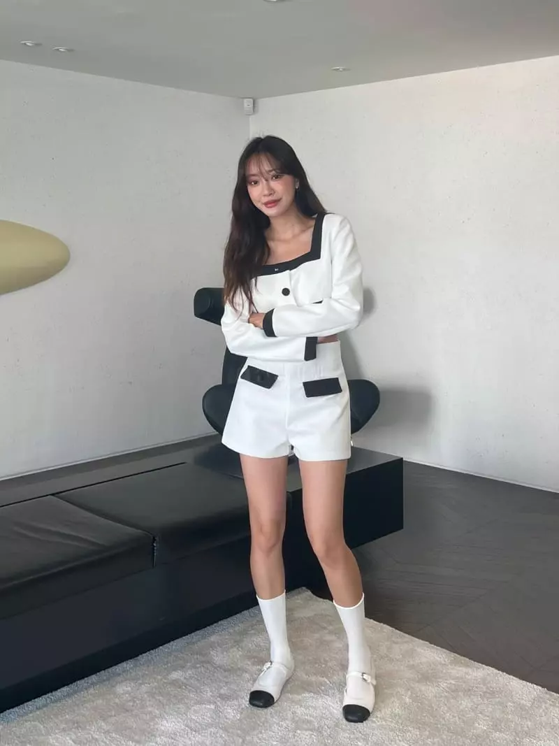 Four Eight - Korean Women Fashion - #womensfashion - Twid Square Jacket - 6