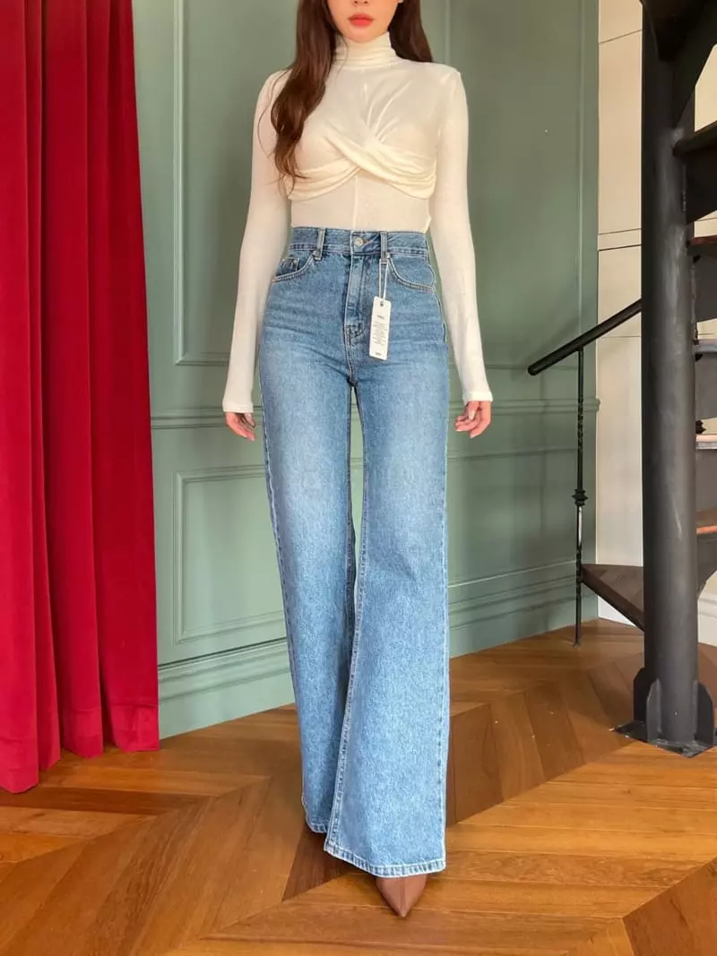 Four Eight - Korean Women Fashion - #womensfashion - Semi Jeans - 3