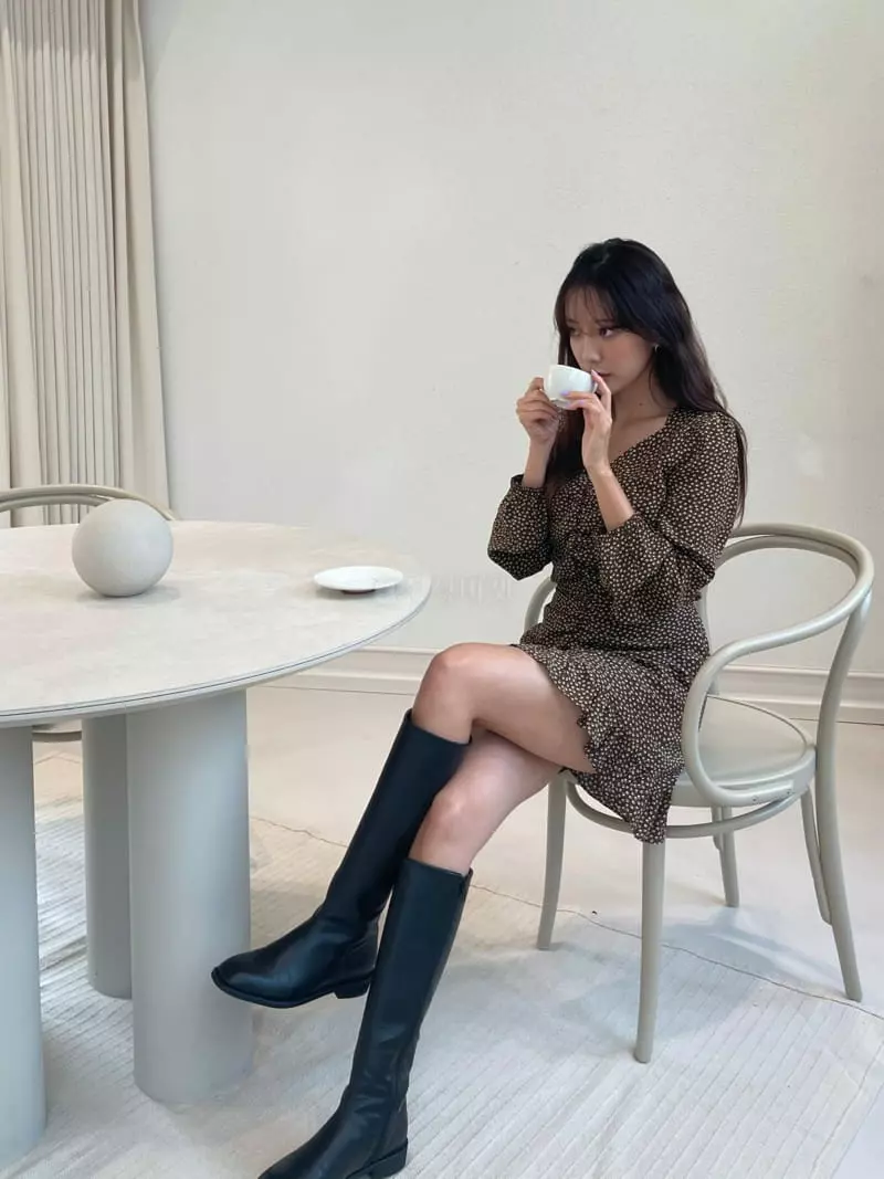 Four Eight - Korean Women Fashion - #womensfashion - Yommy Shirring One-piece - 5