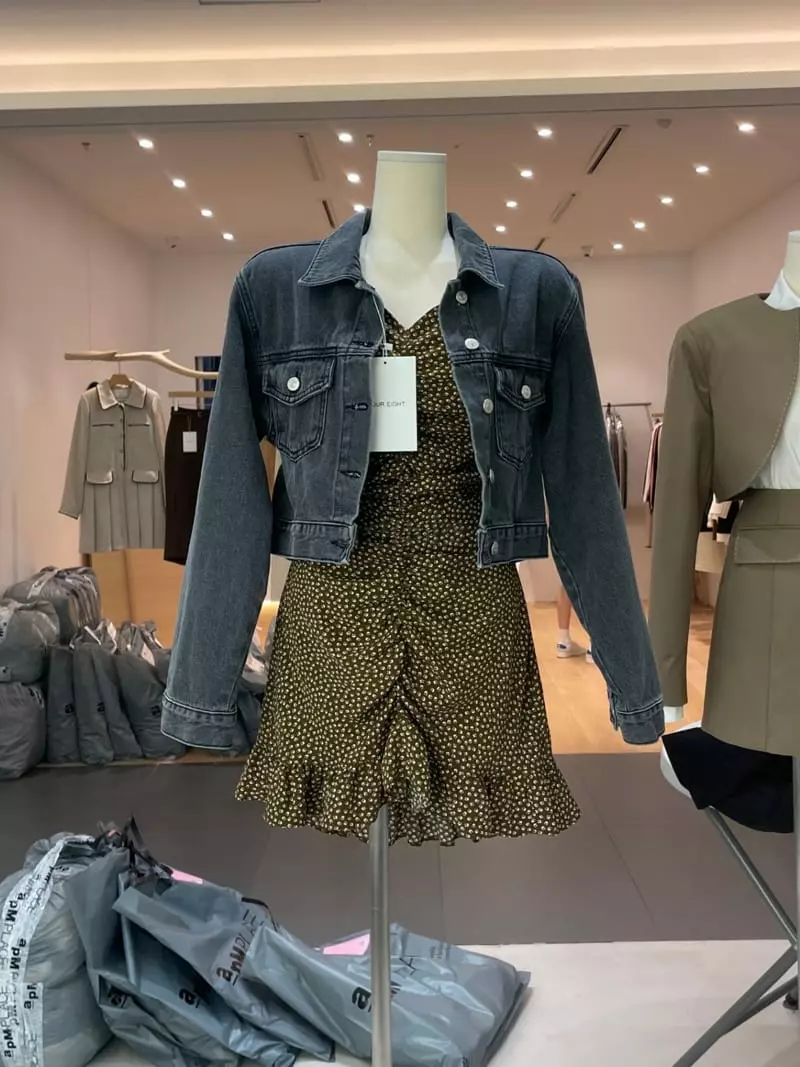 Four Eight - Korean Women Fashion - #womensfashion - Adel Denim Jacket - 3