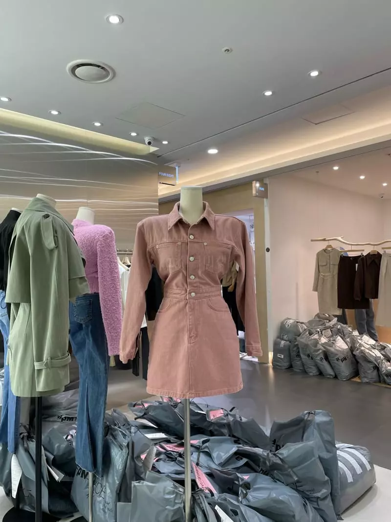 Four Eight - Korean Women Fashion - #womensfashion - Surfing Denim One-piece