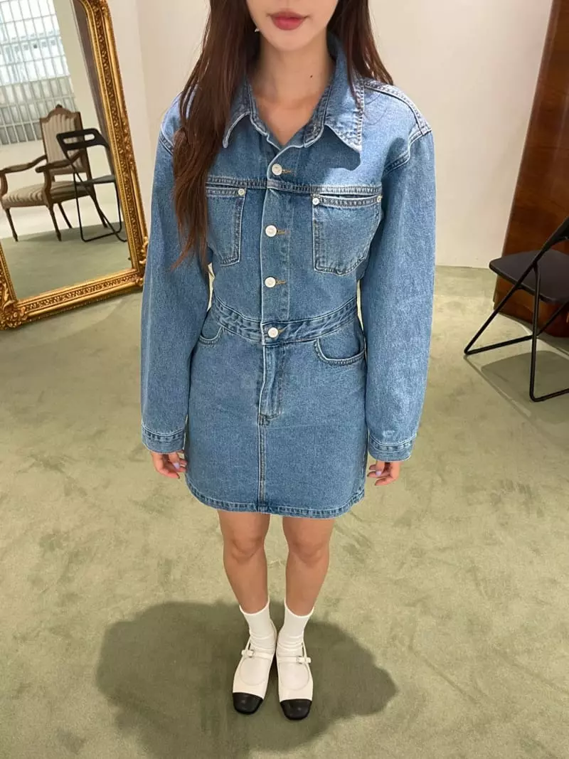 Four Eight - Korean Women Fashion - #womensfashion - Delly Denim One-piece - 11