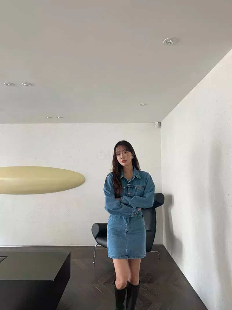 Four Eight - Korean Women Fashion - #womensfashion - Delly Denim One-piece - 9