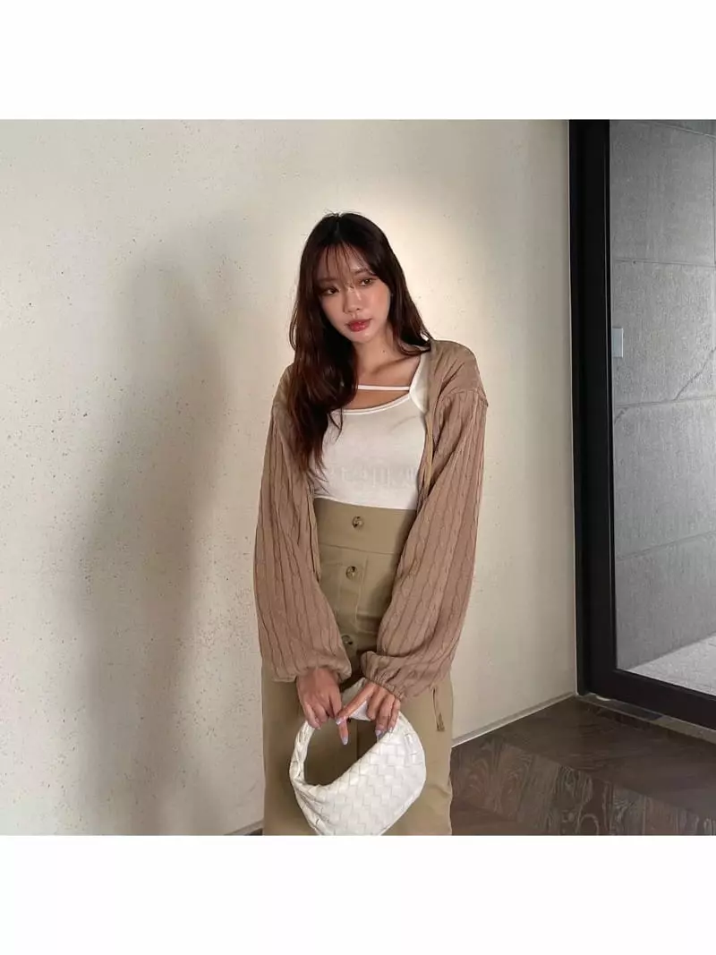 Four Eight - Korean Women Fashion - #womensfashion - Twist Bolero Cardigan - 5