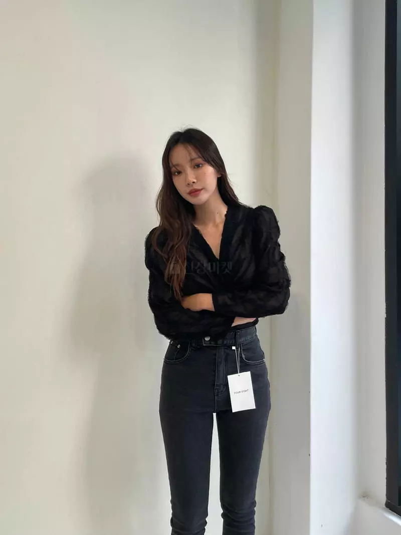 Four Eight - Korean Women Fashion - #womensfashion - Twist Blouse - 7
